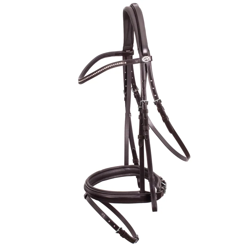Schockemohle Oslo Classic Line Bridle Dark Brown-Silver
