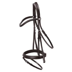 Schockemohle Oxford Classic Line Bridle Dark Brown-Silver