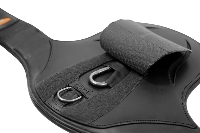 Schockemohle Oklahoma Stud Guard Girth Black-Silver - Image 3