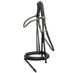 Schockemohle Colombo Classic Line Bridle Black-Gold