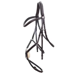 Schockemohle Auckland Classic Line Bridle Dark Brown-Silver