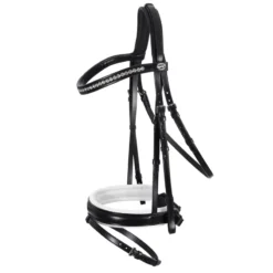 Schockemohle Madrid Classic Line Bridle Black-White-Silver