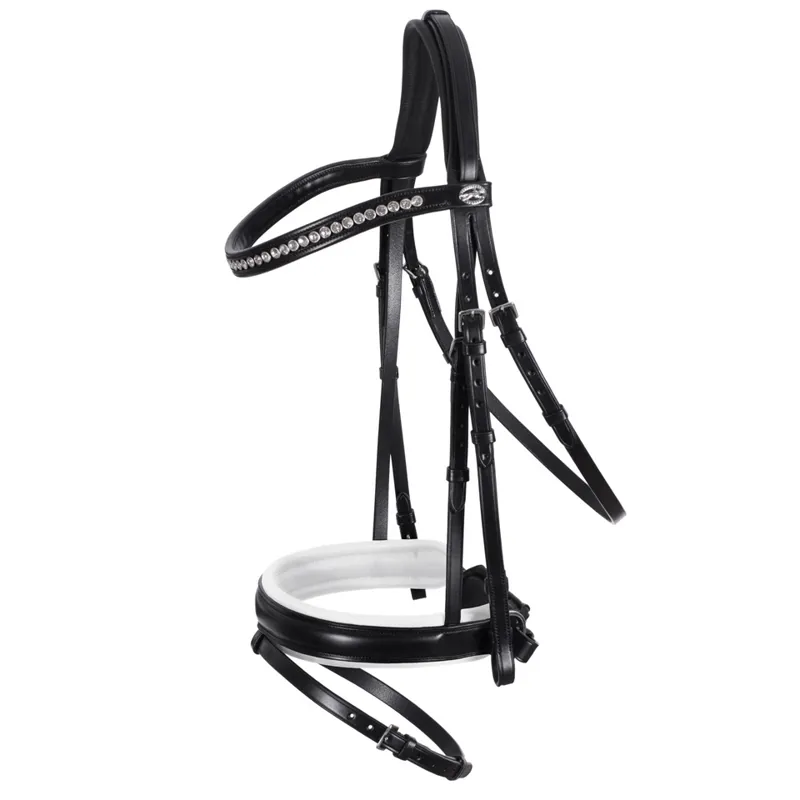 Schockemohle Madrid Classic Line Bridle Black-White-Silver