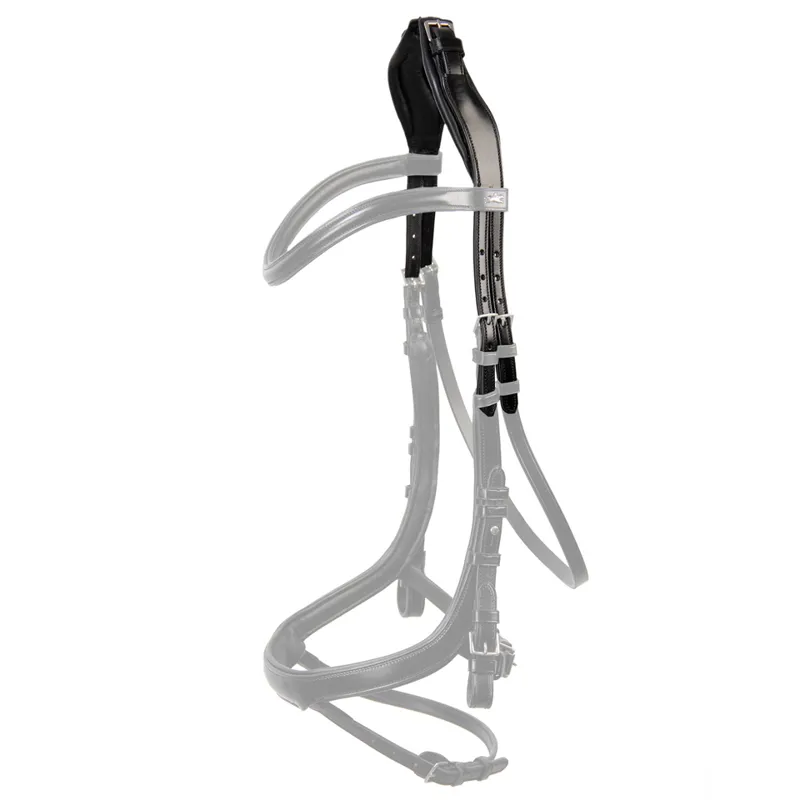 Schockemohle Equitus RHO Headpiece Black-Silver - Image 2