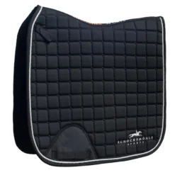 Schockemohle Power Pad With SPORTS Logo Dressage Saddle Pad Black