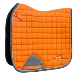 Schockemohle Power Pad With SPORTS Logo Dressage Saddle Pad Orange-Grey