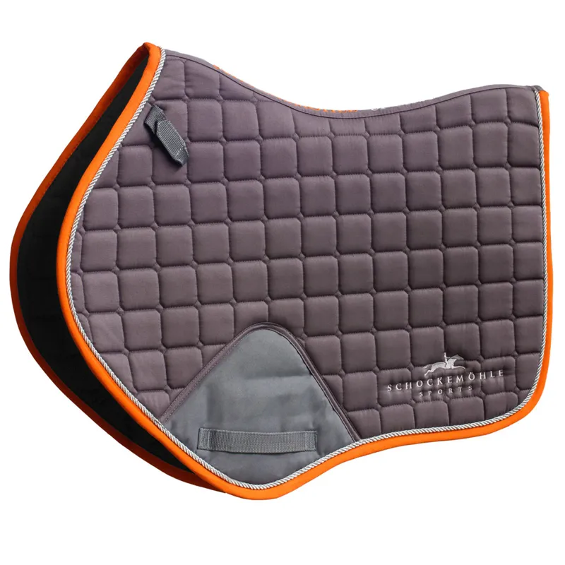 Schockemohle Power Pad With SPORTS Logo Jumping Saddle Pad Graphite