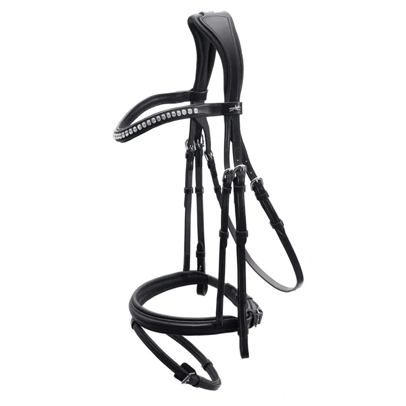 Schockemohle Rome Select Flash Bridle Black-Crystal