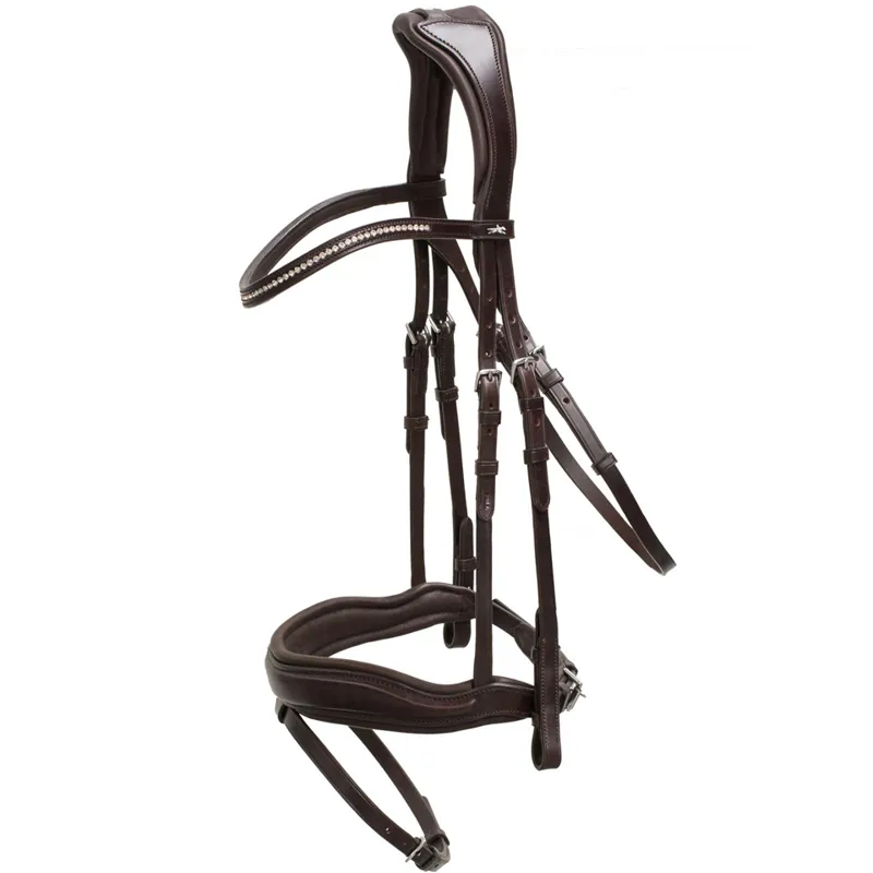 Schockemohle Concord Flash Bridle Espresso-Silver