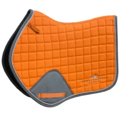 Schockemohle Power Pad With SPORTS Logo Jumping Saddle Pad Orange-Grey