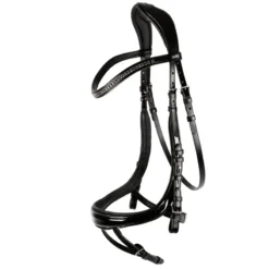 Schockemohle Equitus Beta Anatomical Bridle Black-Patent-Silver