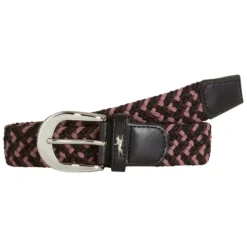Schockemohle Sporty Logo Belt - Black-Wine