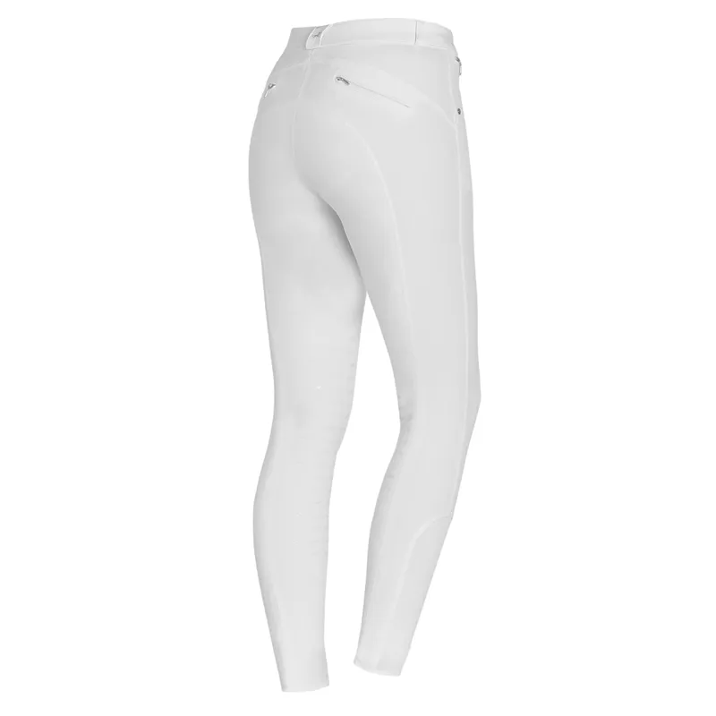 Schockemohle Loretta Knee Grip Breeches White - Image 2