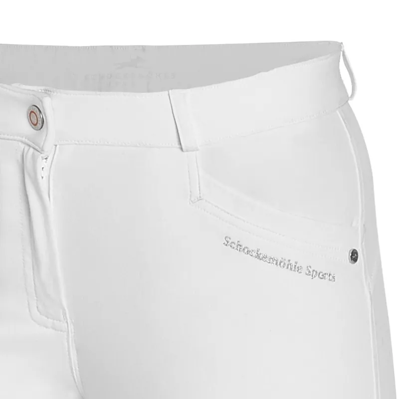 Schockemohle Loretta Knee Grip Breeches White - Image 3