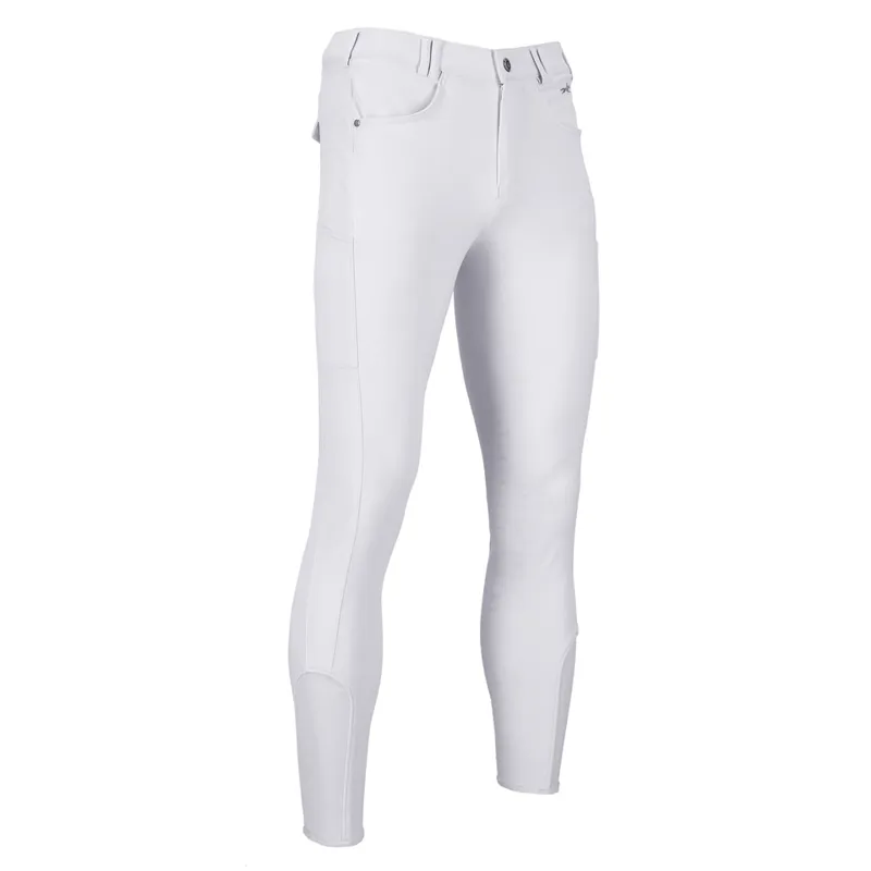 Schockemohle Draco II Men's Knee Grip Breeches White