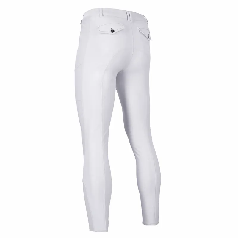 Schockemohle Draco II Men's Knee Grip Breeches White - Image 2