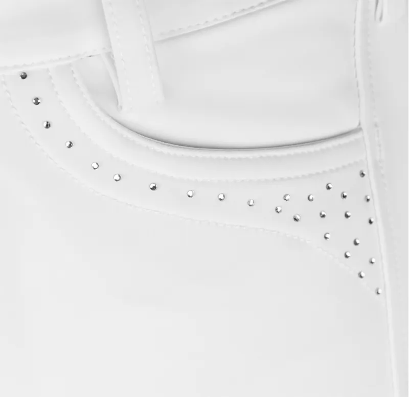Schockemohle Victory Full Seat Breeches White - Image 4