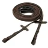 Schockemohle Rubber Reins Brown-Silver