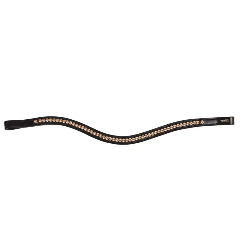 Schockemohle Diamond Select Browband Black-Peach
