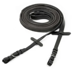 Schockemohle Neo Rubber Reins Black-Silver
