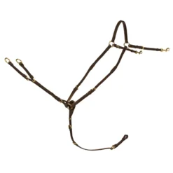 Schockemohle Race II Breastplate Antique Brown-Gold