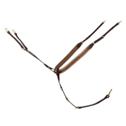 Schockemohle Pro Jump Plus Breastplate Antique Brown-Gold