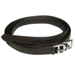 Schockemohle Colorado Stirrup Leathers Espresso-Silver