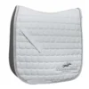 Schockemohle Dynamite Dressage With Logo Saddle Pad White-Silver